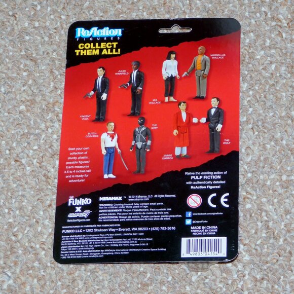 2014 Funko ReAction Pulp Fiction Marsellus Wallace Figure MOC Brand New - Picture 2 of 8